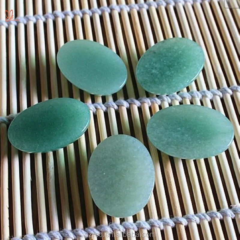 Gemstone Green Aventurine Oval Cabochon for Jewelry Making