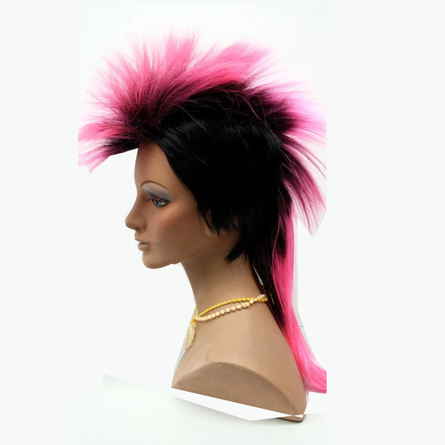 pink mohawk wig