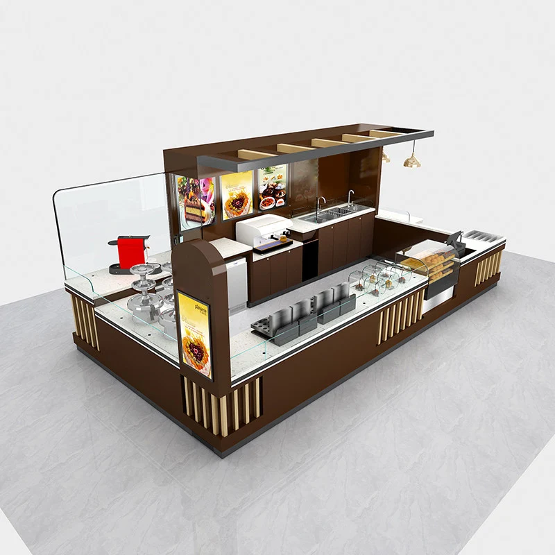 10*10ft Manufacturing Coffee Kiosk Design Indoor Coffee Shop Kiosk for Sale