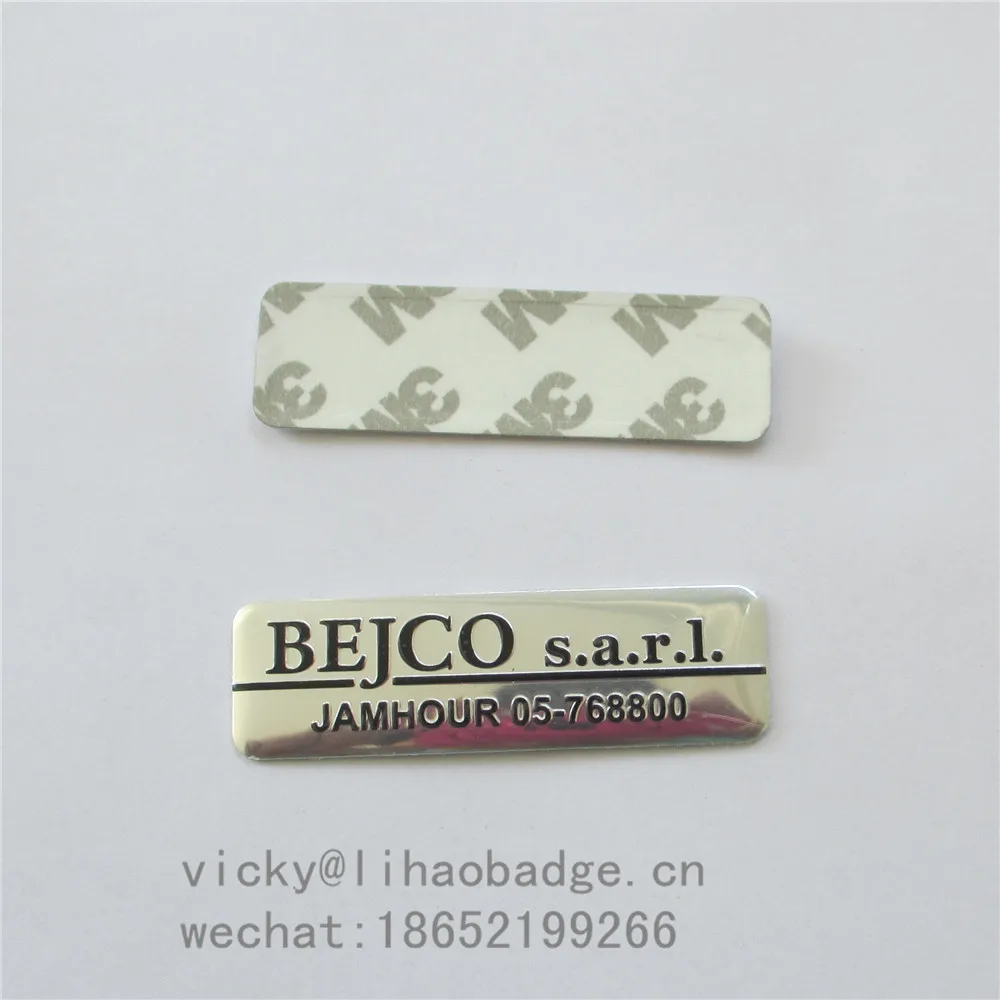 factory custom printing aluminum label metal nameplate for fire door