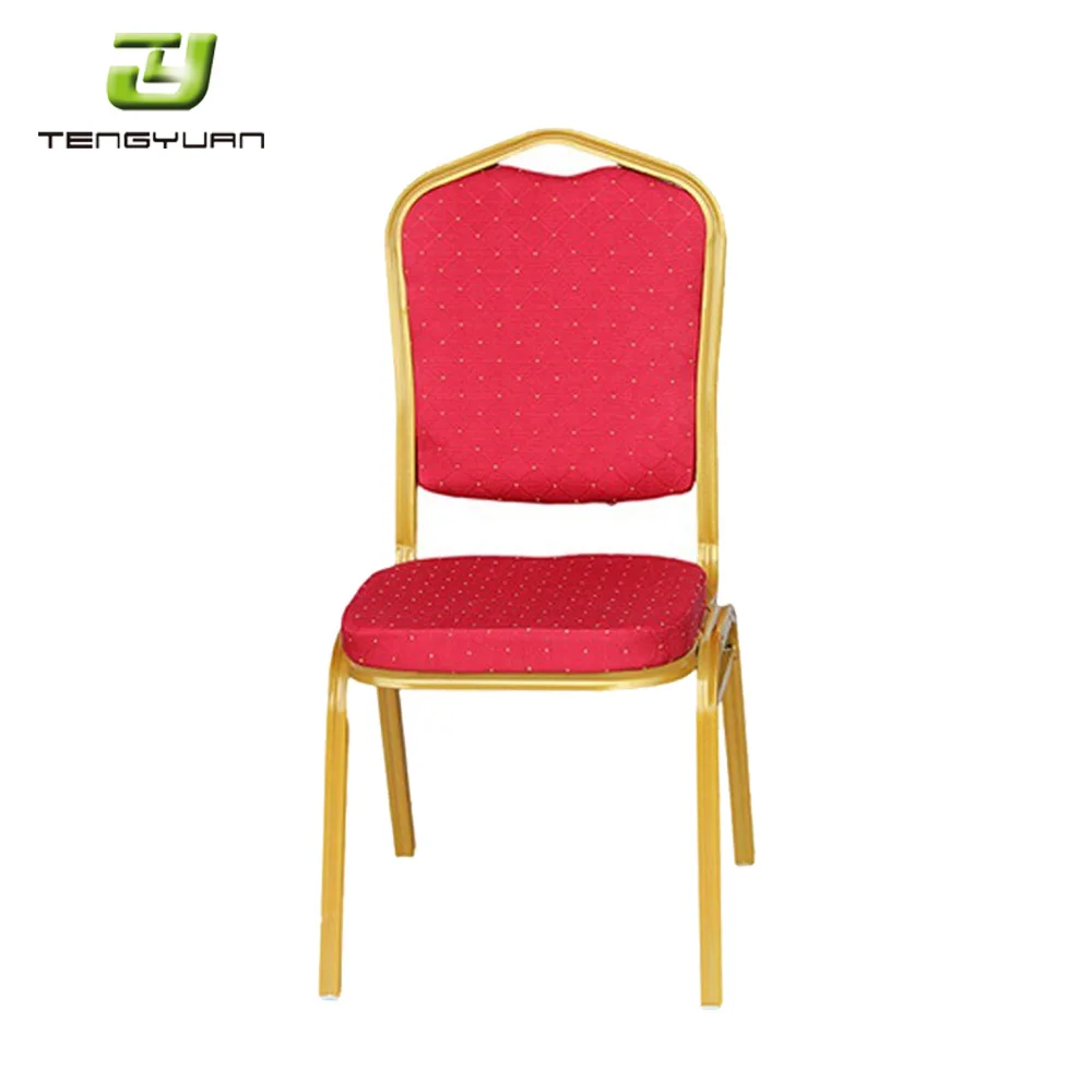 Оптовая продажа стулья для банкетных залов с золотой металлической