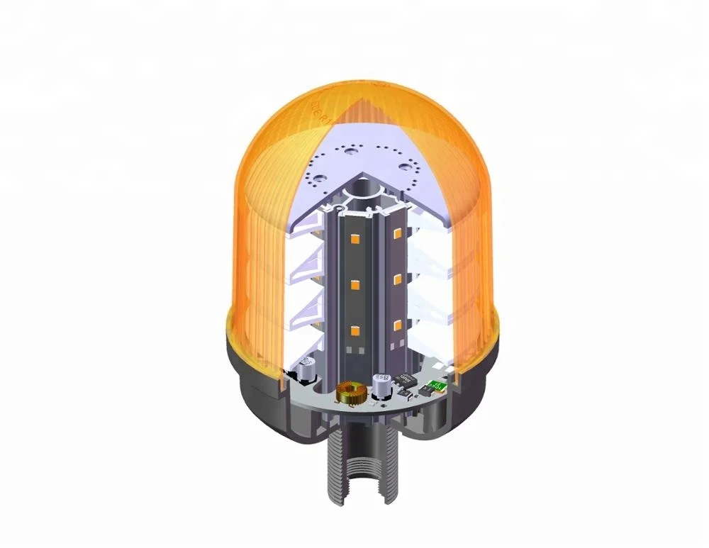 LED Rotation Beacon  Strobe Warning Light for Backhoe Compactor Loader Dozer Excavator Grader  Roller Tractor