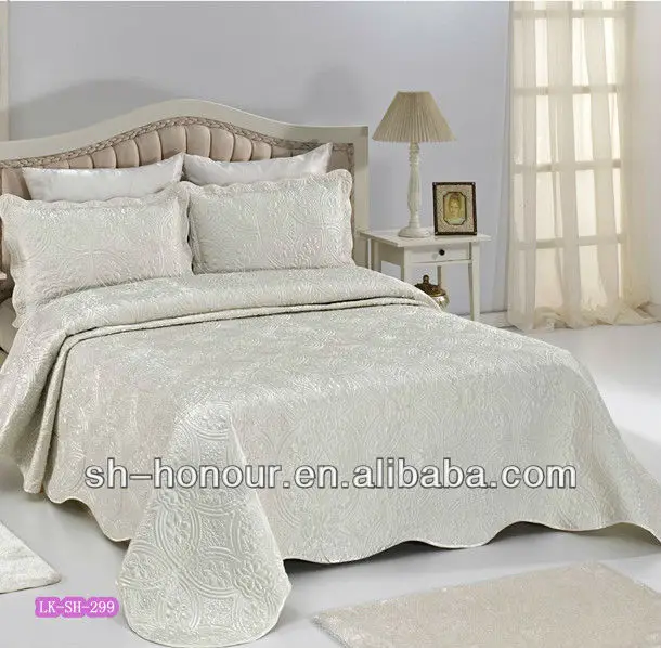 Bedding Set,Quilted Satin Bedspread 