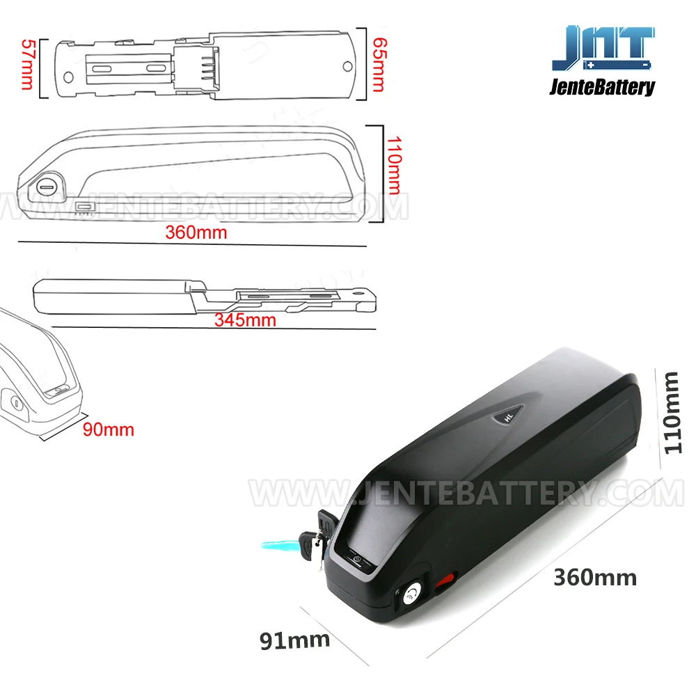 
 52-вольтовый Аккумулятор для электровелосипеда Hailong 52 в 18650 Ач 750 литиевый для двигателя 1000/Вт  