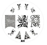 2015 new A Series A31 Nail Art Polish DIY Stamping Plates Image Templates Nail Stamp Stencil