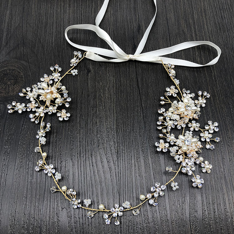 SHSS2024 горячая Распродажа золотого и серебряного цвета свадебные аксессуары для волос, ювелирные изделия, свадебные повязки на голову