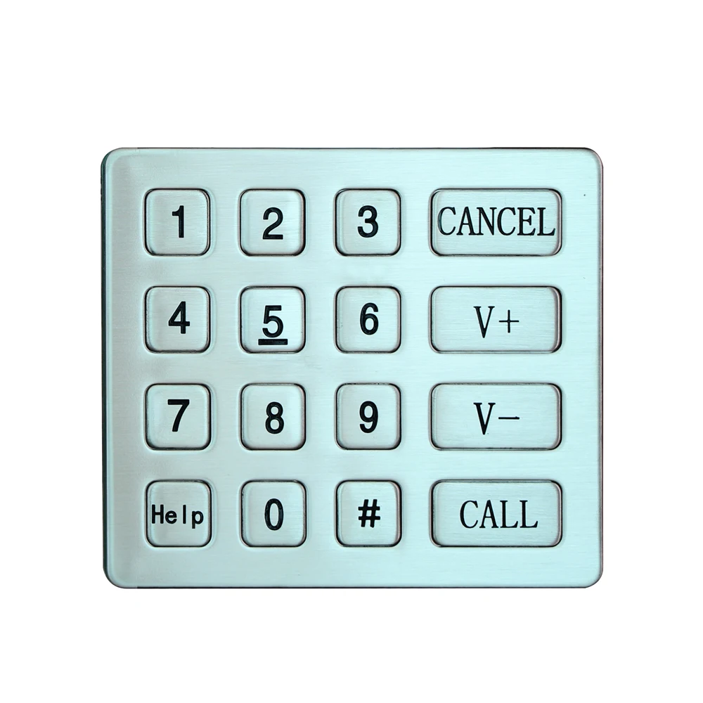 digital metal rugged function keys keypad  for ATM machine