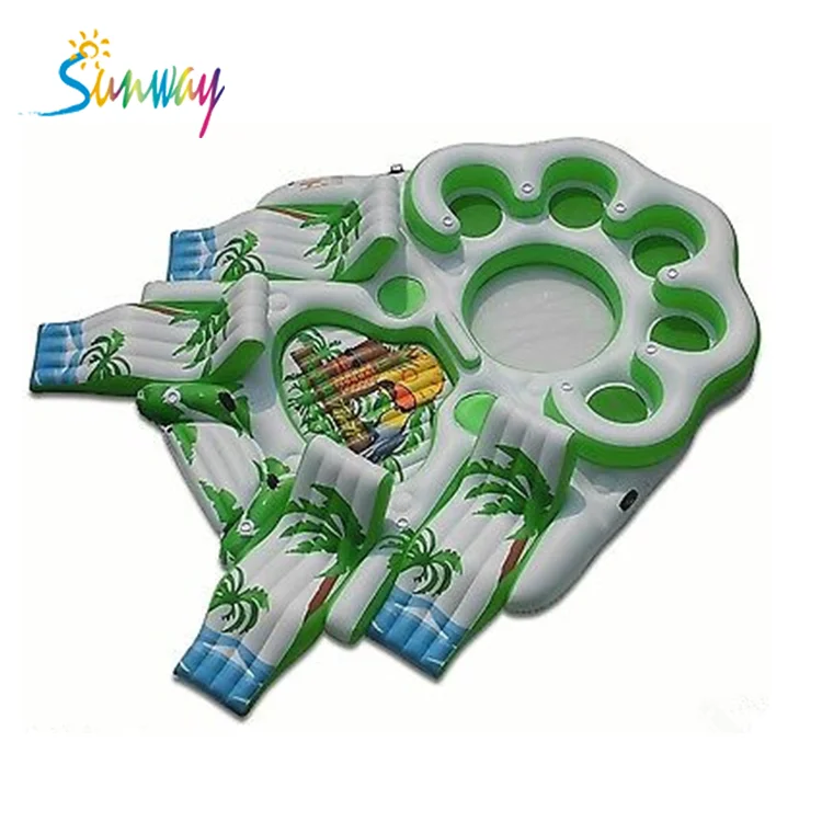 Tropical Tahiti giant 6 person Inflatable