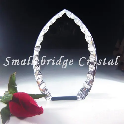 Laser Engraved Trophy Crystal Blank Crystal Glass Trophy Award for Business Gifts