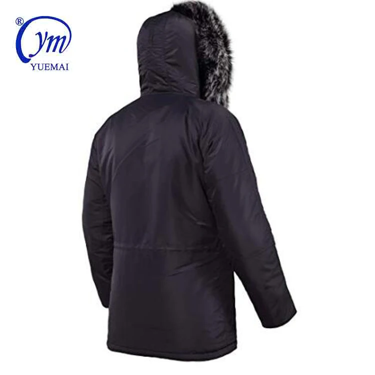 Tactical N3B Winter Padded Windproof Parka with Fox Fur Hood for