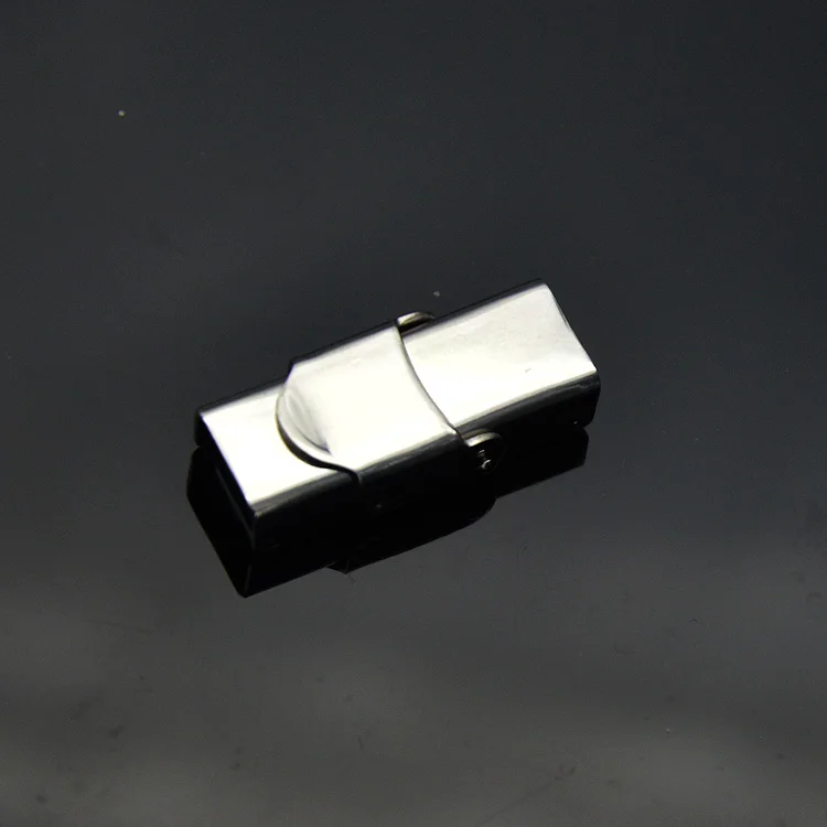 
Оптовая продажа, Ювелирная фурнитура BX993 из нержавеющей стали, безопасная Пряжка для кожаного шнура, браслета, застежка-бабочка 