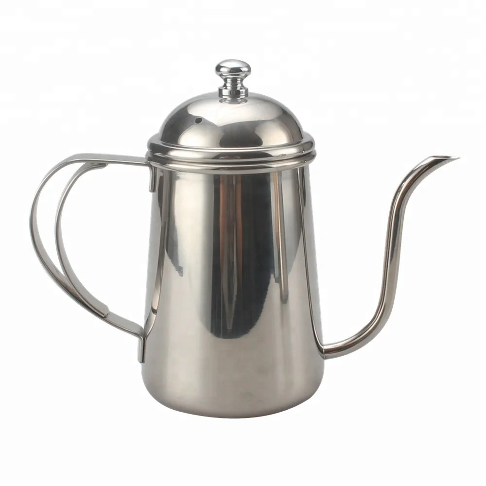 650ML Teapot Tea Coffee Pot Stainless Steel Long Narrow Spout Gooseneck  Kettle