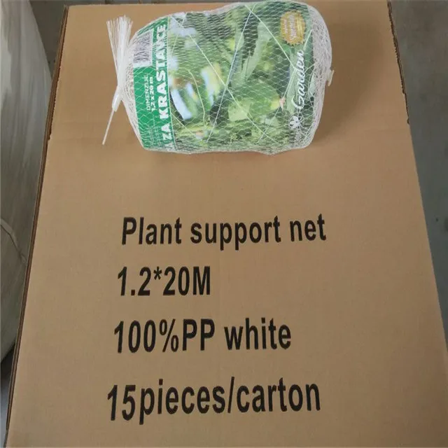 UV Treated Cucumber Knotless Plant Supporting Trellis Netting