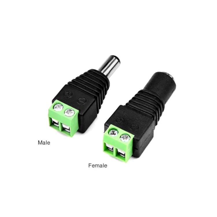 5 5x2 1 мм 12 в Штекерный и гнездовой разъем питания постоянного тока для светодиодной