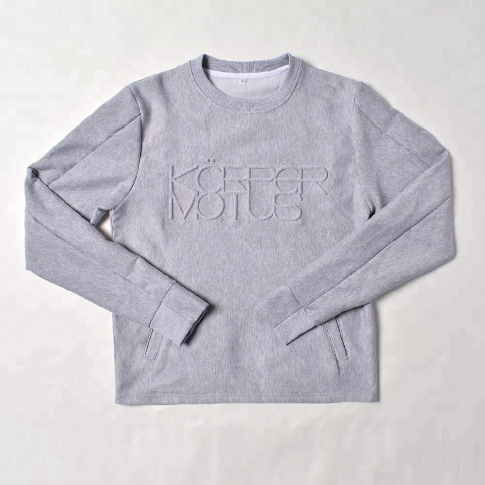 embossed sweater