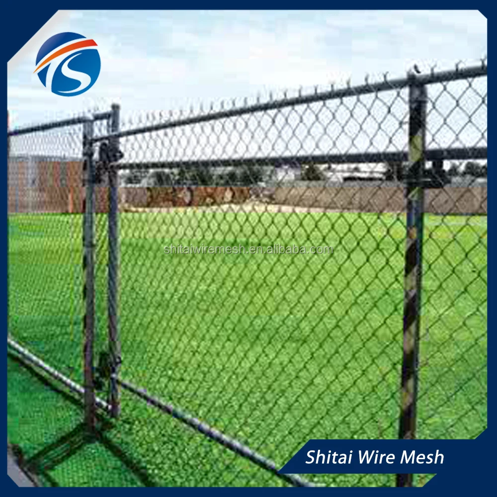 Wholesale 10ft Chain Link Fencing 6ft, 8 Feet Tall Black Metal Iron Pvc  Coated Garden Fence Farm Fence ISO9001