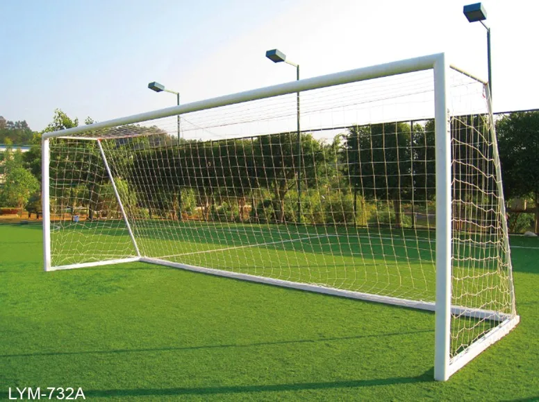 プロフェッショナル全アルミサッカーゴール（車輪付き）7.32M x 2.44M