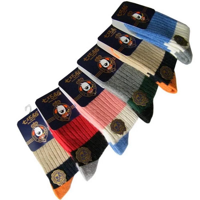 2016 New Arrival Baby Kids Woolen Thick Socks 5 Pairs Lot Winter Socks for Children 1