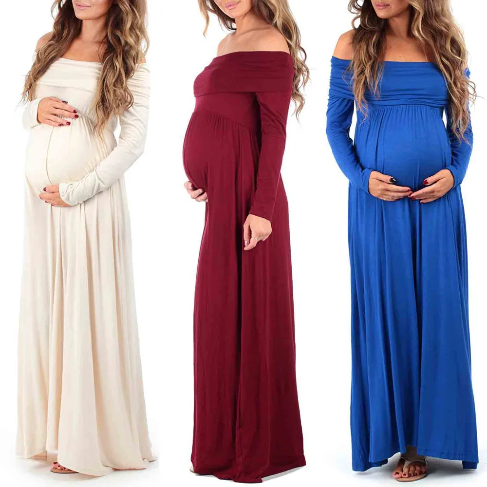 off the shoulder long sleeve summer dress