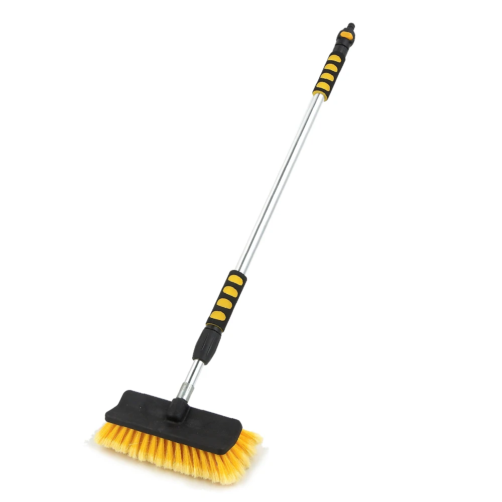 1.8m Telescopic Car Wash Brush with On/Off Switch Soft Bristles Water Cleaning Brush High Quality Hot Sale Auto Brush