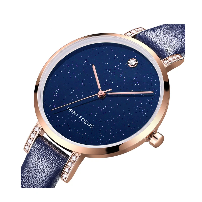 Mini Focus 0159 Small Size Woman Watches Top 20211 Japan Movt  3atm Water Resistant  Leather Vintave Shopping Line Woman Watch