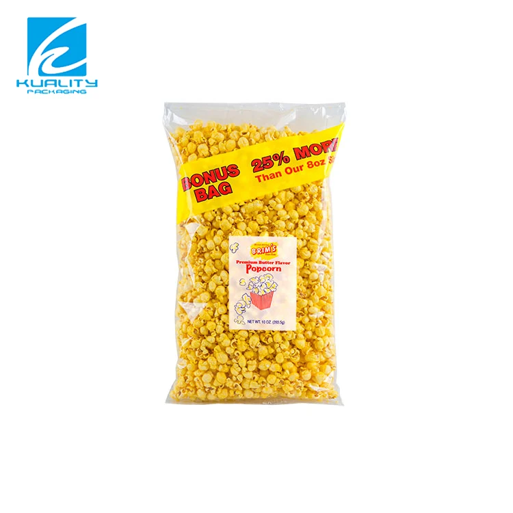 Custom Printed Laminating Food Packaging Bags With Window For Popcorn Buy Flexible Packaging Pouch For Snack Plastic Snack Bag Packaging Plastic Bag With Window For Popcorn Product On Alibaba Com