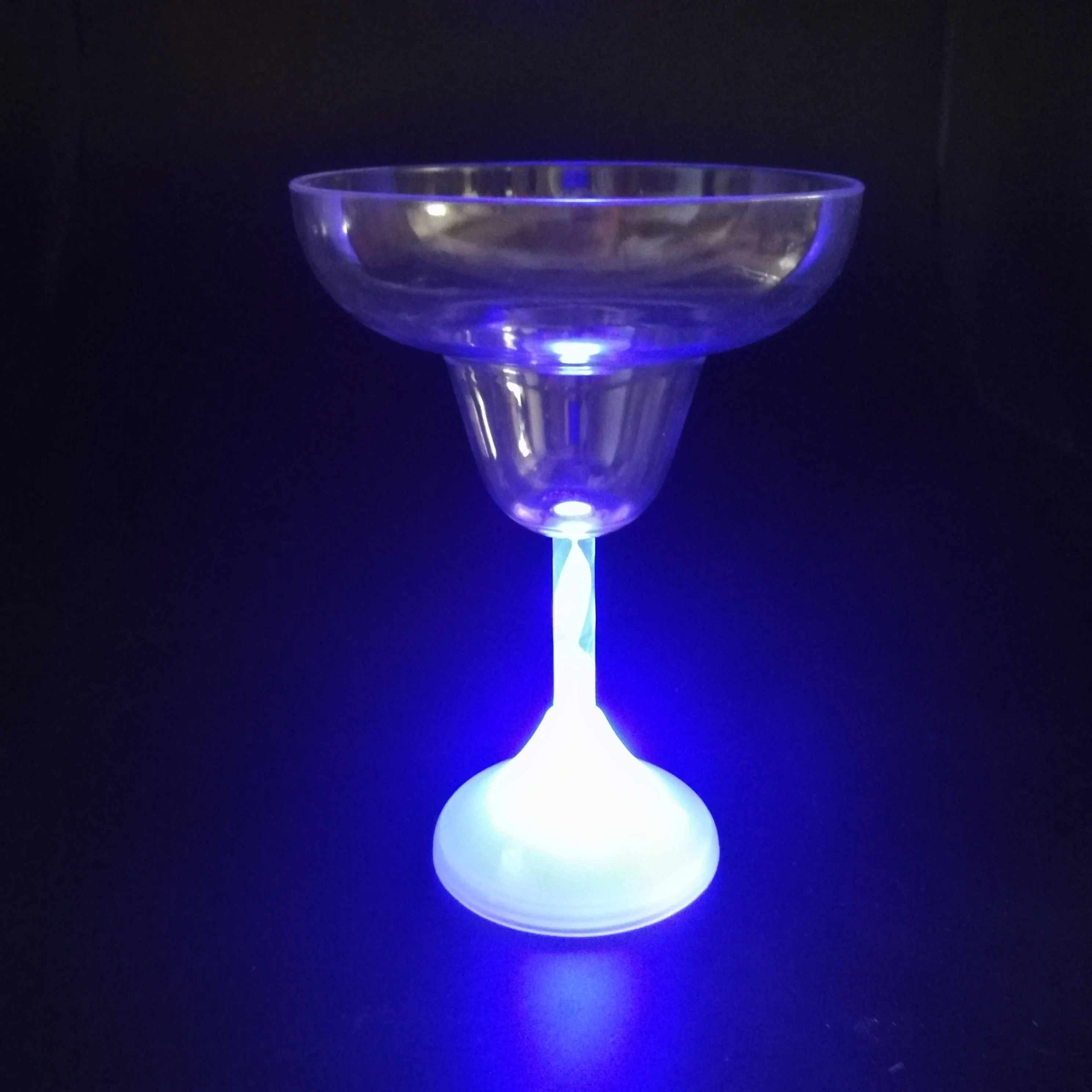 Colorful Led Flashing Cup Lighting up Margarita Glass