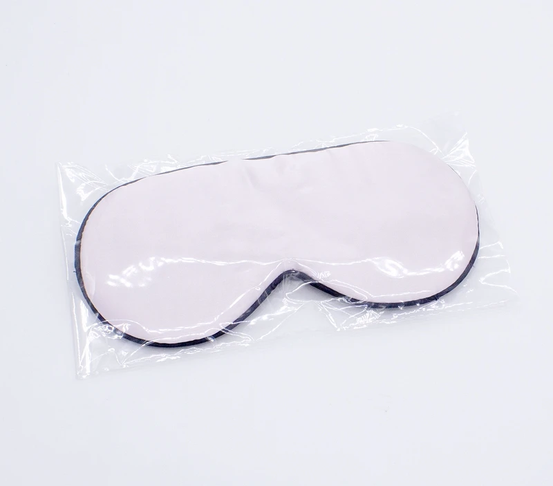 Travel Design Embroidery Adjustable Strap Mulberry 19mm Silk Eye Mask