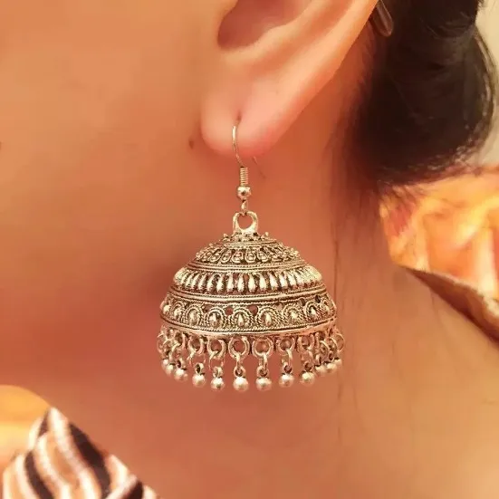 Designer Traditional Earing Indian Jumkha Earring Bollywood Jewellery Free P&P 