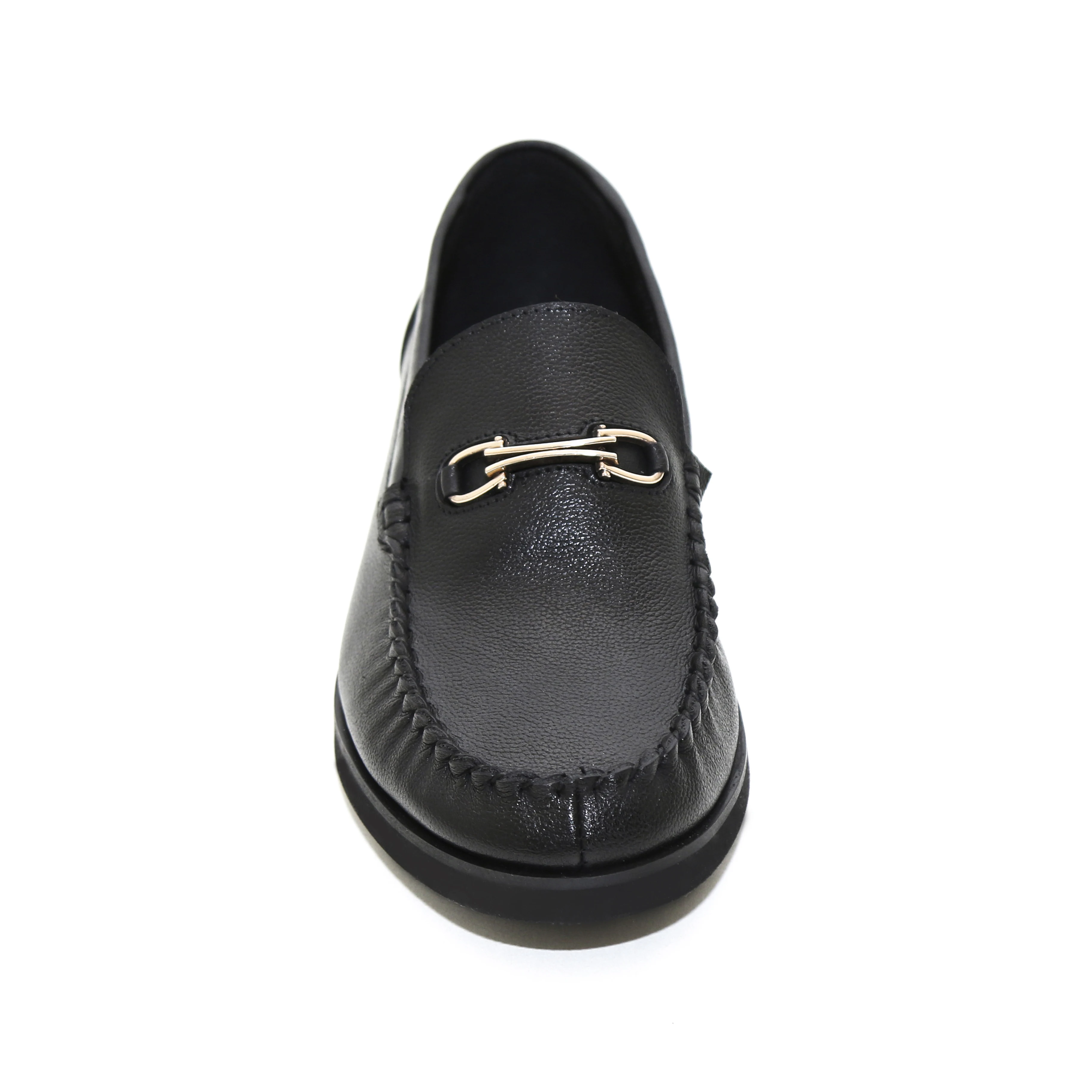 Высококачественные модные кожаные туфли для мальчиков из натуральной кожи черные