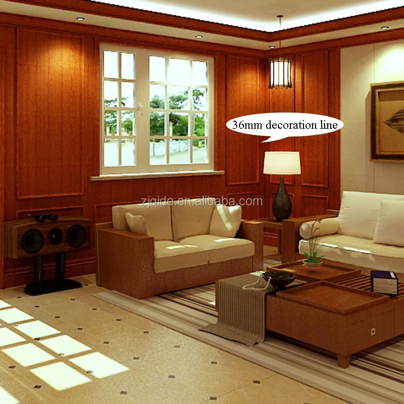 Fireproof Building Material Interior Decor 450mm Four-slot Wallboard WPC Wall Panel