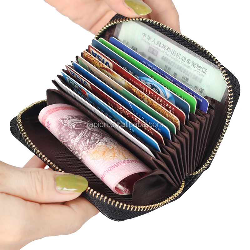 accordion card holder wallet