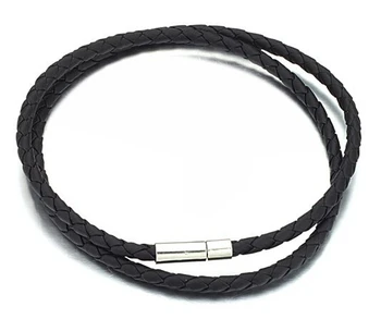 Free Shipping New Hot Sale Wholesale Jewelry Simple Leather Chain Necklace For Men P46