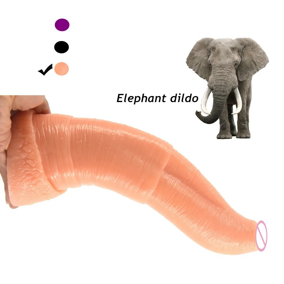FAAK 26.9cm Realistic Elephant Dildo Wholesale Sex Toys Juguetes Sexuales  Butt Plug Sex Toys Anal Animal Dildo for Women