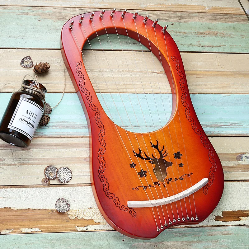 Lyre Harp 10 Strings - Musical Instrument for All Ages