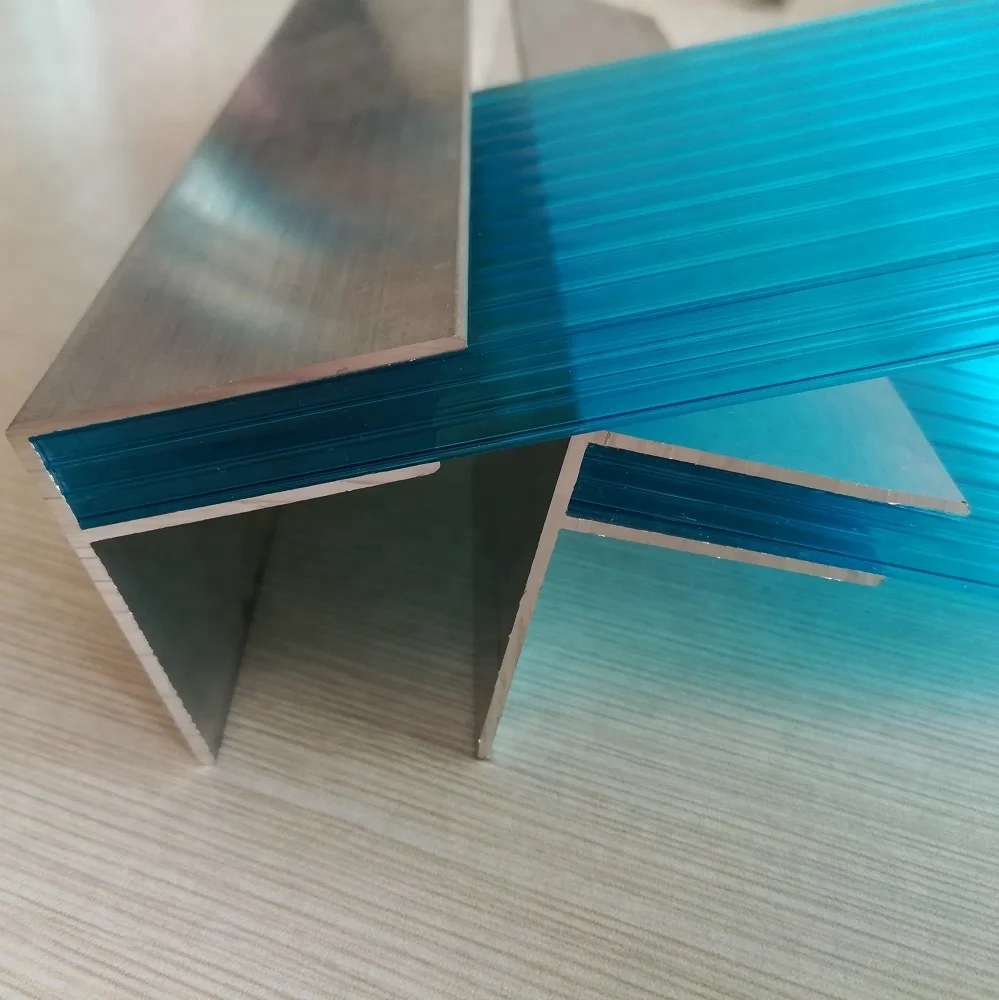 Scala Profilé d'embout pour plaques en polycarbonate 210cm 10mm aluminium