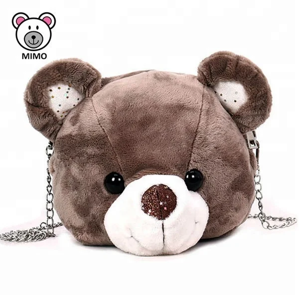 Teddy-bear-shaped Shoulder Bag - Light pink - Kids