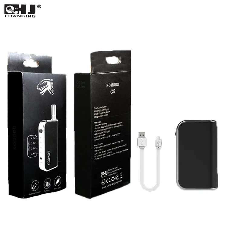 Original Komodo Kit C5 Two Atomizers For Free 0.5ml/1.0ml Cartridges