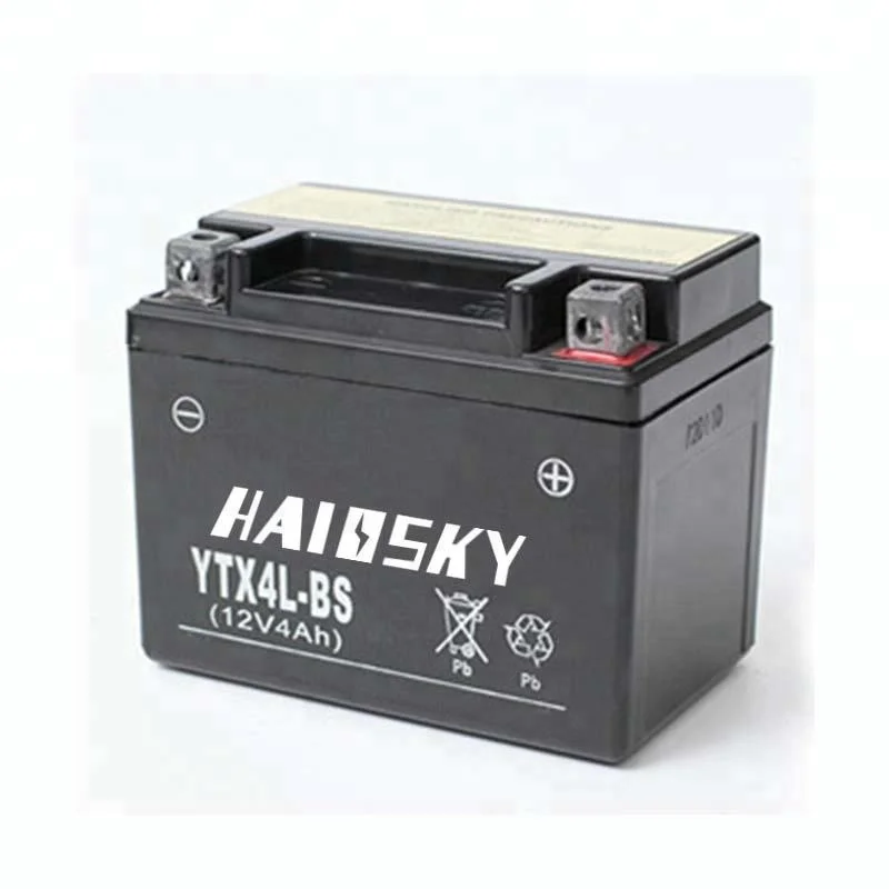 Haissky YTX4L-BS12v 4ah сухозарядный Аккумулятор для мотоциклов SUZUKI DR650