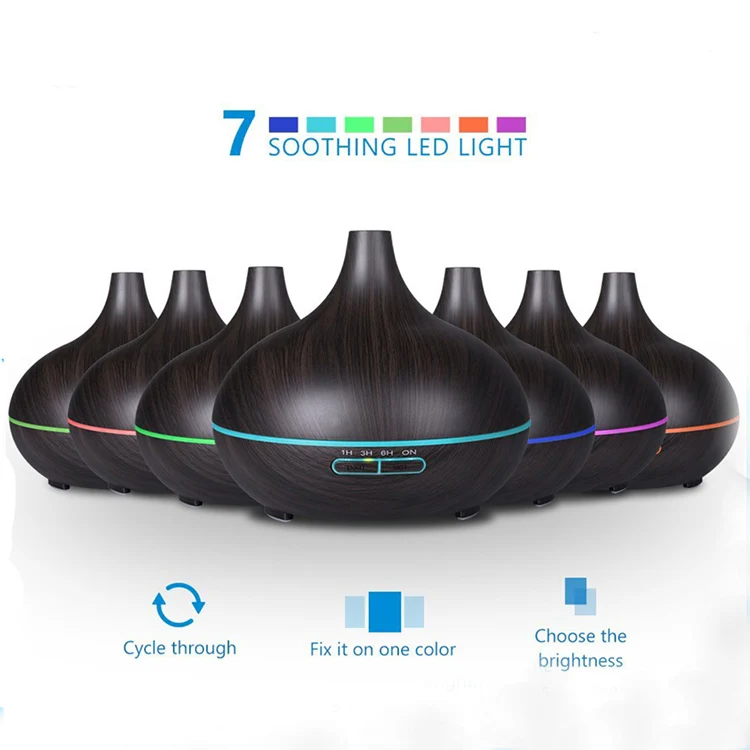 
 550ml Air Humidifier Essential Oil Diffuser Electric Ultrasonic Cool Mist Maker For Home Remote Control  