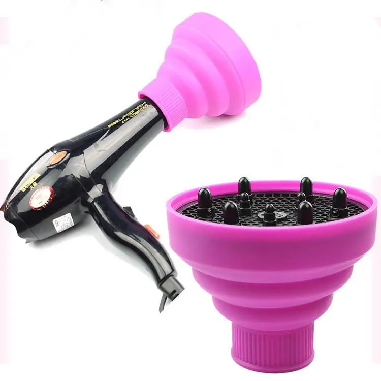 Universal Hair Dryer Diffuser Retractable Portable Silicone Folding