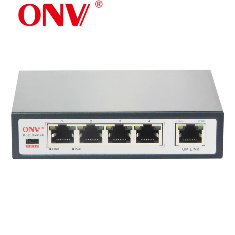 4Port 10/100M PoE Power Over Ethernet POE Switch Hub IEEE 802.3af Auto-MDIX CCTV 