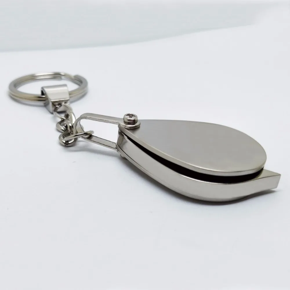 Promotional 3D Mini Magnifying Glass Custom Metal Keychain