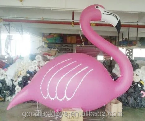 Giant Custom Funny Outdoor Advertising Inflatables Big Flamingo Balloons  for Business Decorations