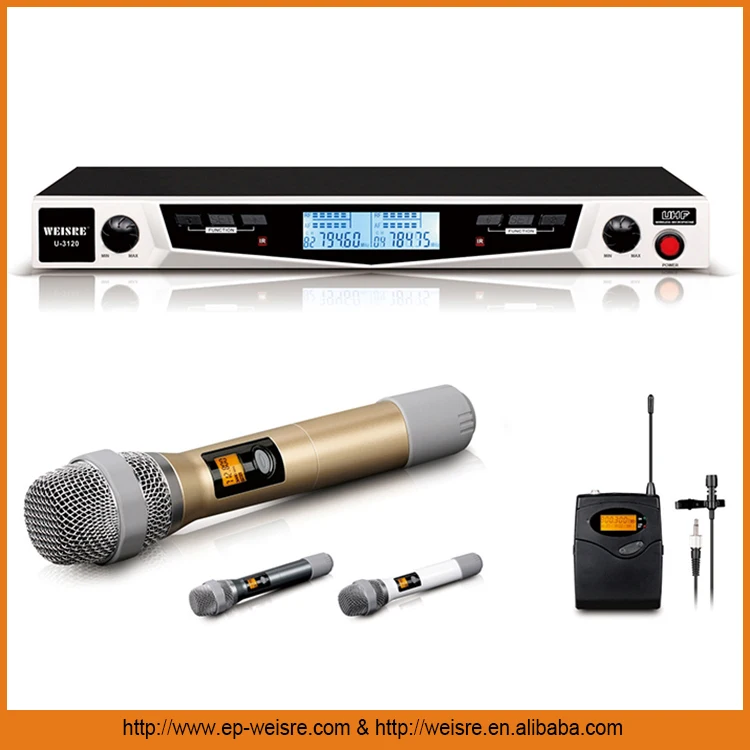 UHF Handled Vocal Artist Wireless Microphone - High Sound Quality