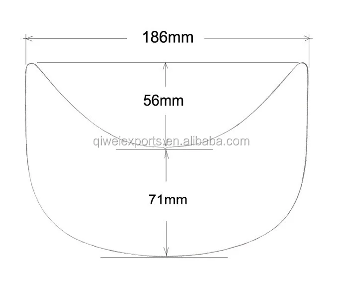 PE plastic visor cap hat brim inserts plastic baseball board 32019