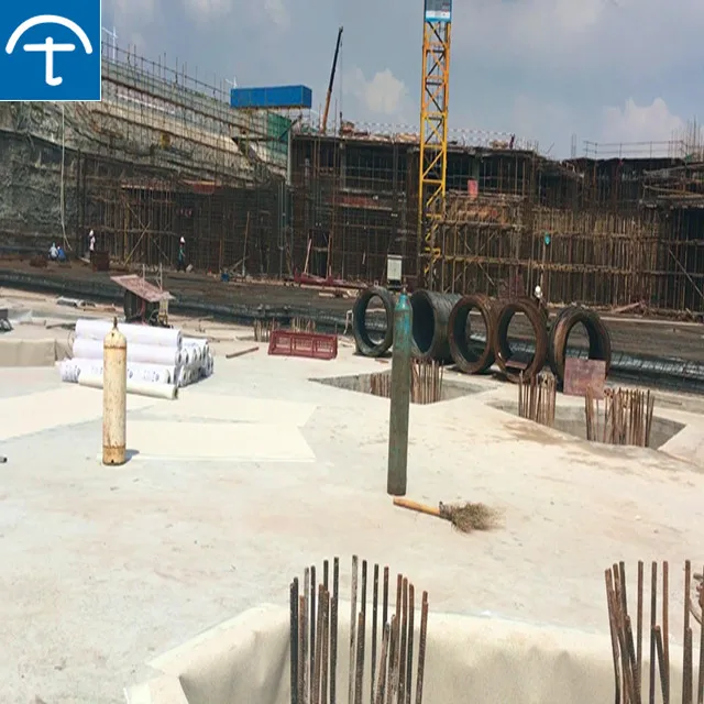 Предварительно примененная самоклеящаяся водонепроницаемая мембрана hdpe для строительства подземного фундамента