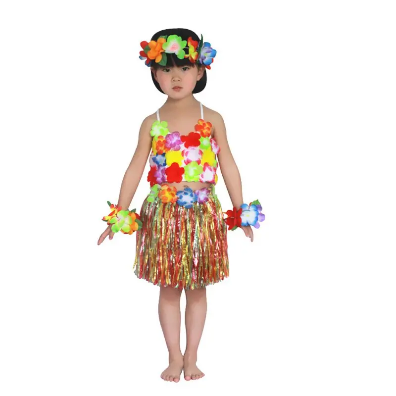 5Pcs Hawaiian font b Fancy b font font b Dress b font Hula Grass Skirt W