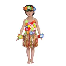5Pcs Hawaiian font b Fancy b font font b Dress b font Hula Grass Skirt W