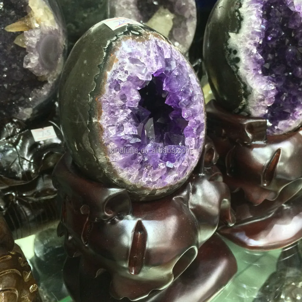 天然アメジストジオードドラゴンエッグクリスタルジオード Buy アメジストジオード アメジストジオードドラゴン卵 アメジストジオード水晶卵 Product On Alibaba Com